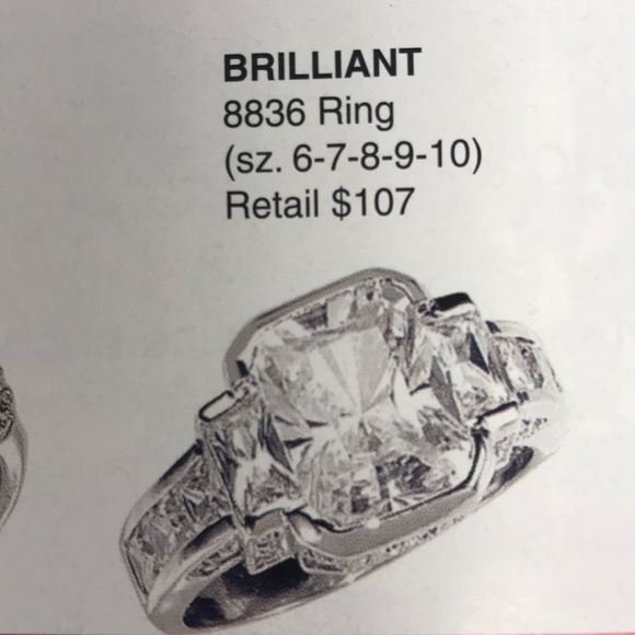 PARK LANE “BRILLIANT” GENUINE CZ RING SIZE 7 - Picture 8 of 10